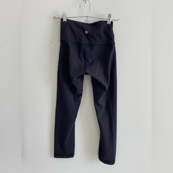 Lululemon Wunder Train High-Rise Crop 21"  Black Size 4 - Picture 9 of 13
